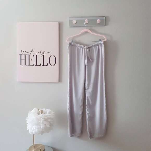 EUC Joe Fresh grey silver pajama sleepwear loungewear pants, L - Picture 9 of 10